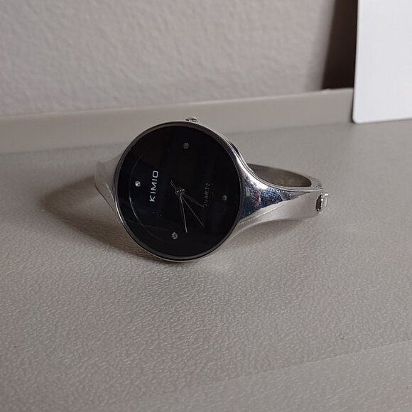 Untested Kimio Cuff Watch With Black Dial - Picture 2 of 6